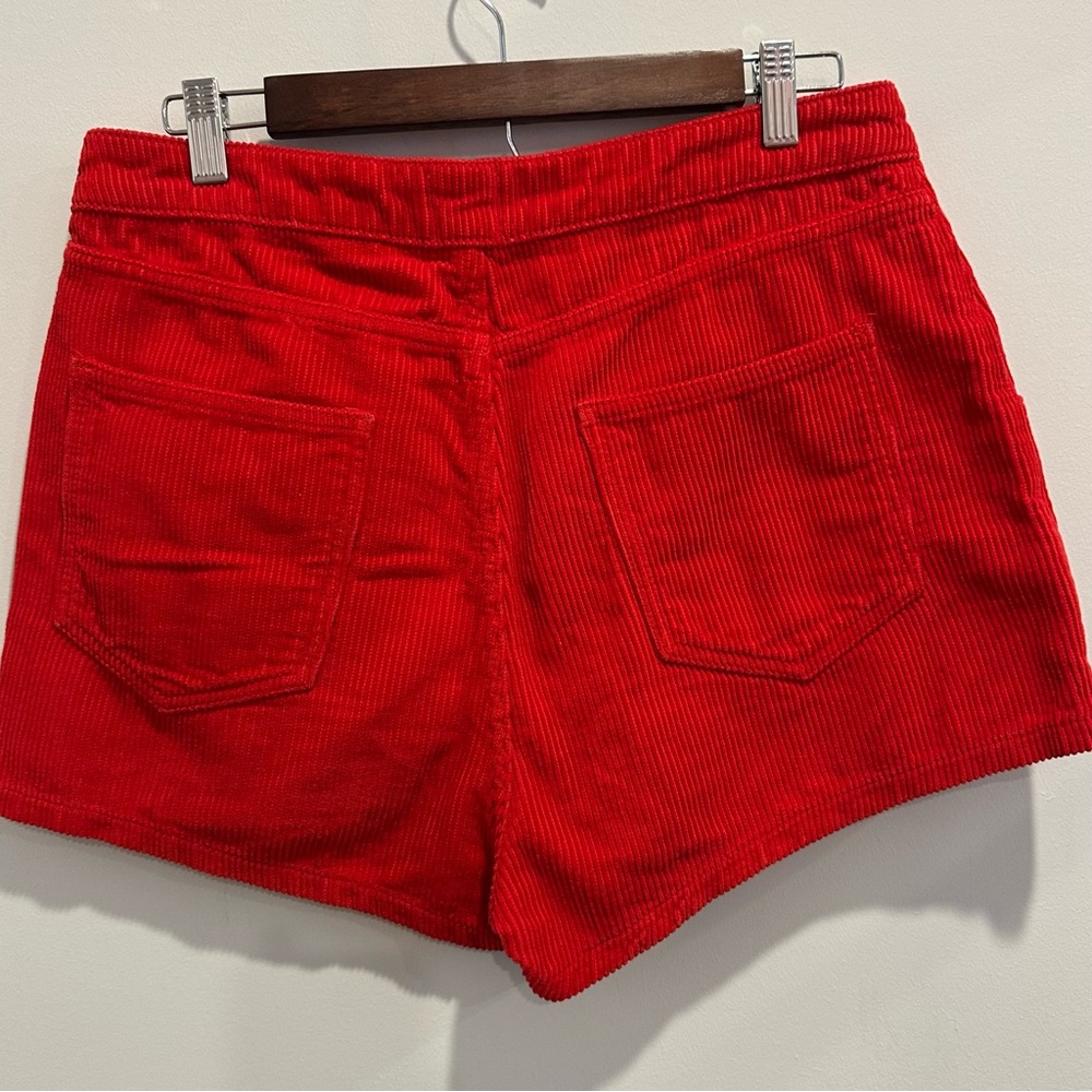 Women’s BDG Red Corduroy Shorts 100% Cotton - Picture 5 of 9
